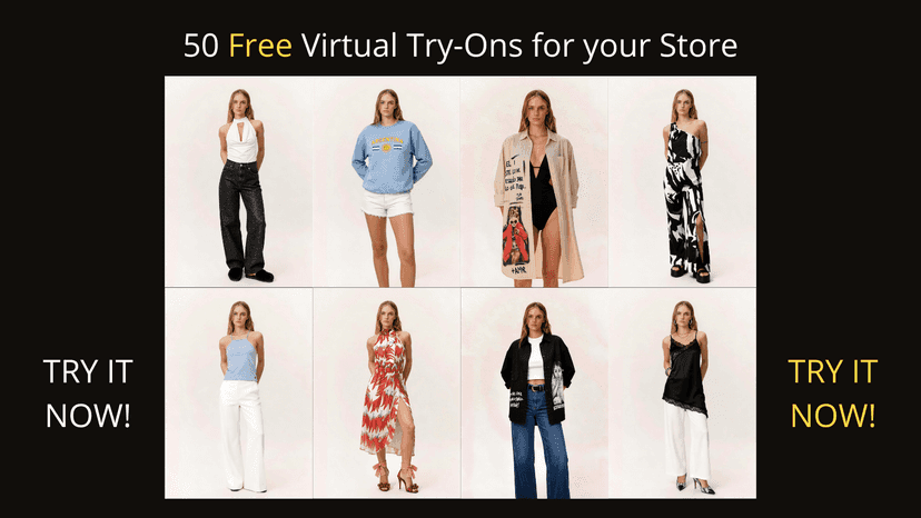 Try it for Free with 50 Virtual Try-Ons