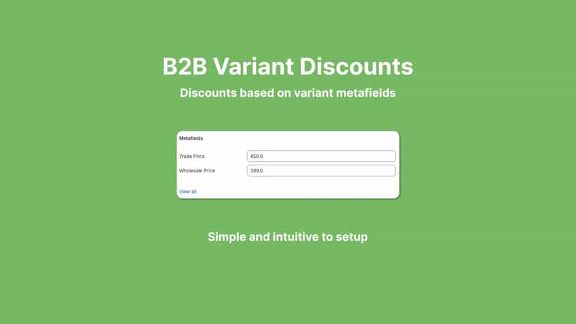 Discounts based on variant metafields