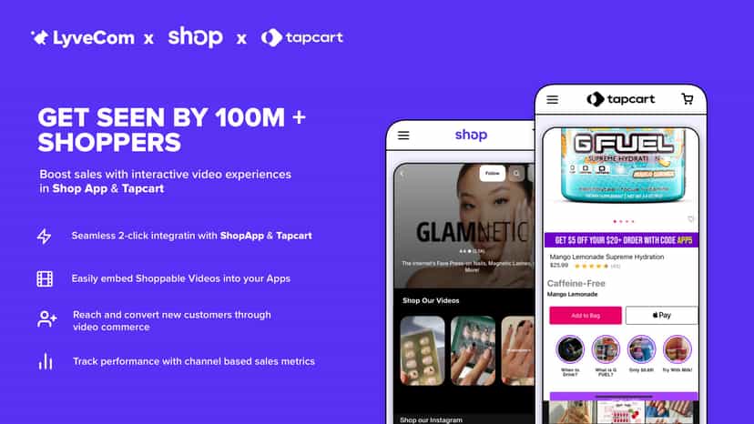 ShopApp and Tapcart shoppable video and livestreaming
