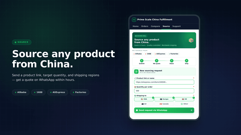 Source any product from China and get a quote on WhatsApp