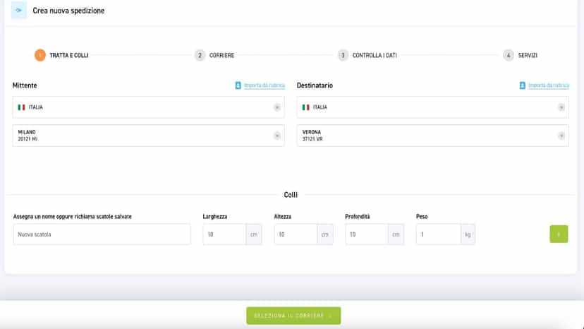 Esempio configurazione