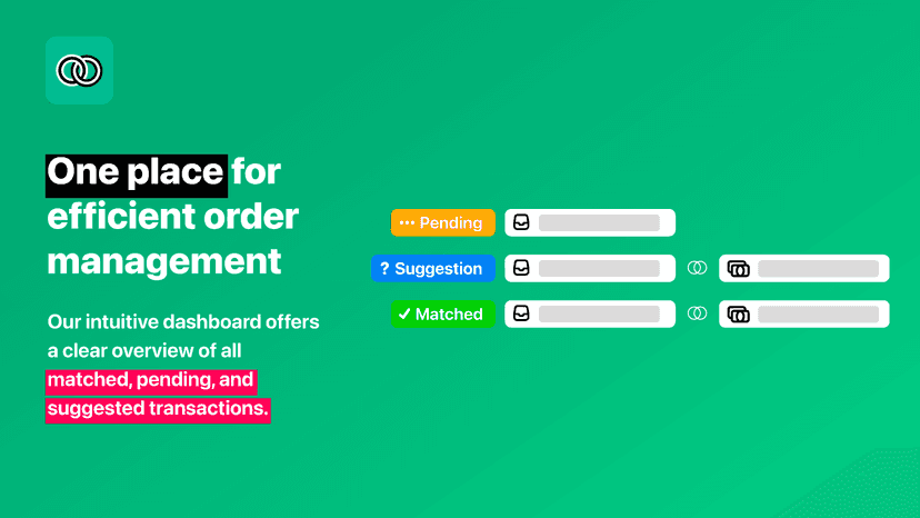 Dashboard for order management