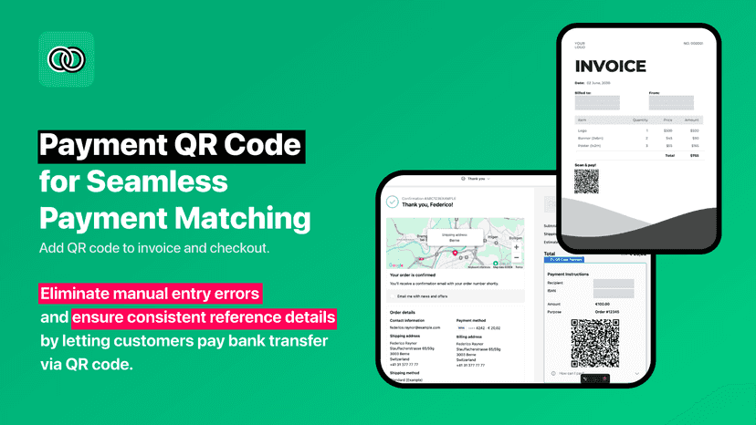 Payment QR Code for seamless payment matching