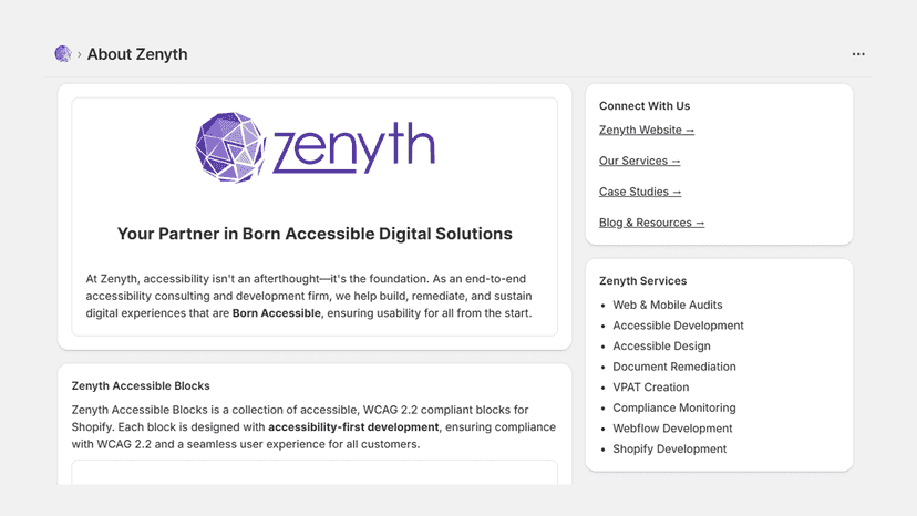 About Zenyth