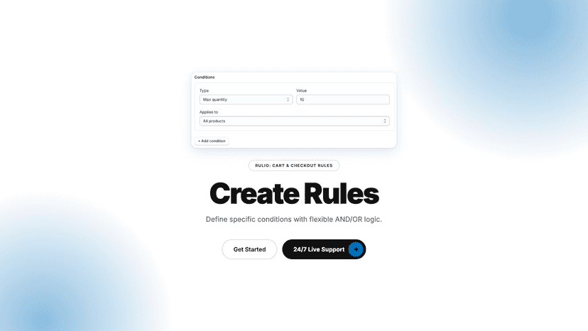 order limits, quantity limits, minimum order, maximum order rule