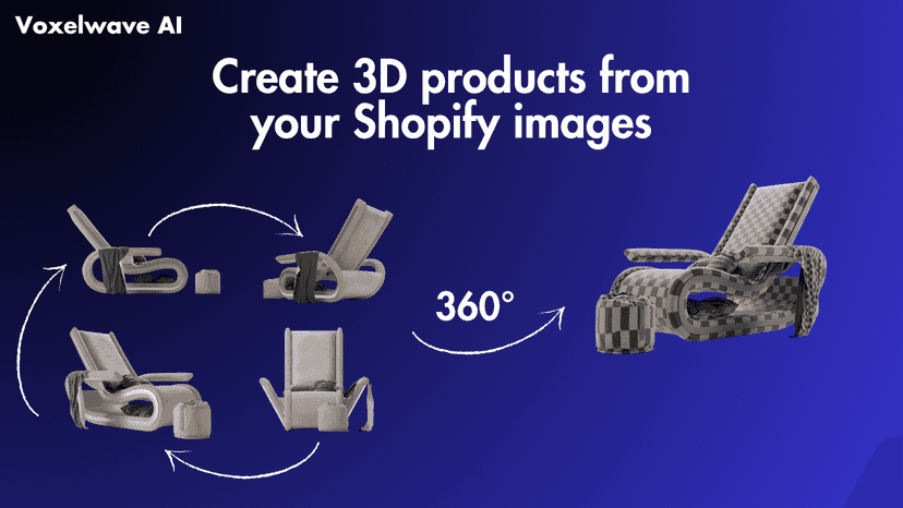 Create 3D products from your Shopify images