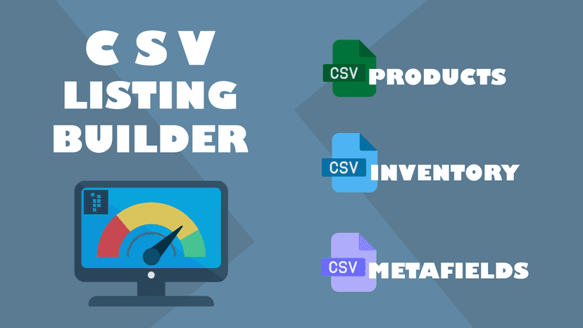CSV Listing Builder, products, inventory level, metafields