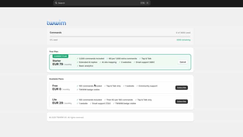 app dashboard
