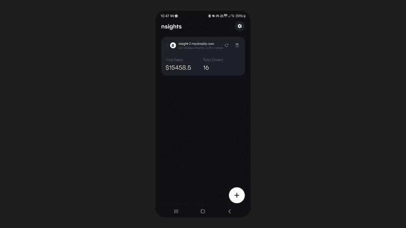 home screen