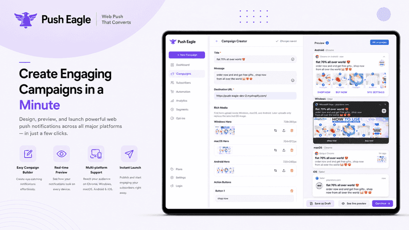 Create Campaign Page