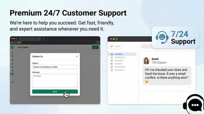 Email support anytime