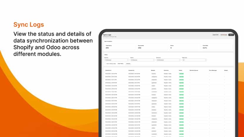Sync logs module