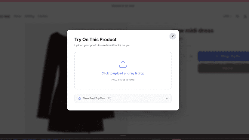 reality try image upload page