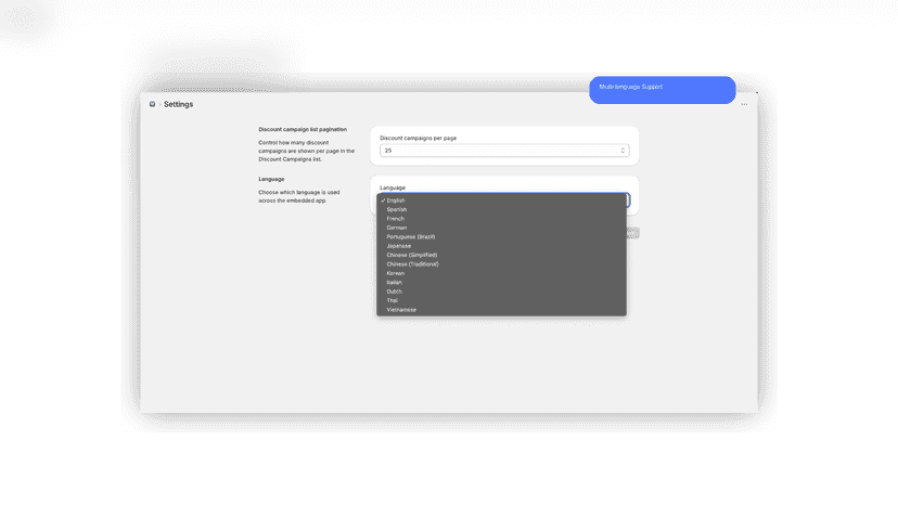 Support multiple language