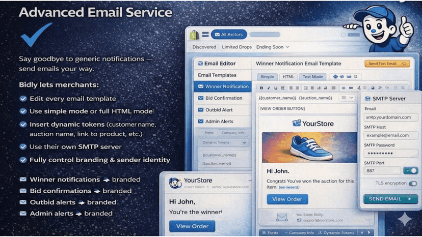 bidly app email templates