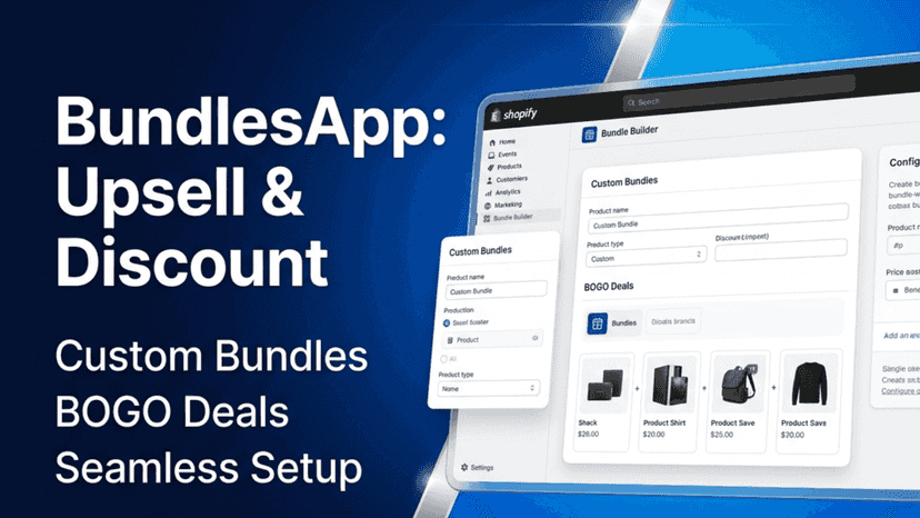 Build a custom product bundle and BOGO bundle seamlessly