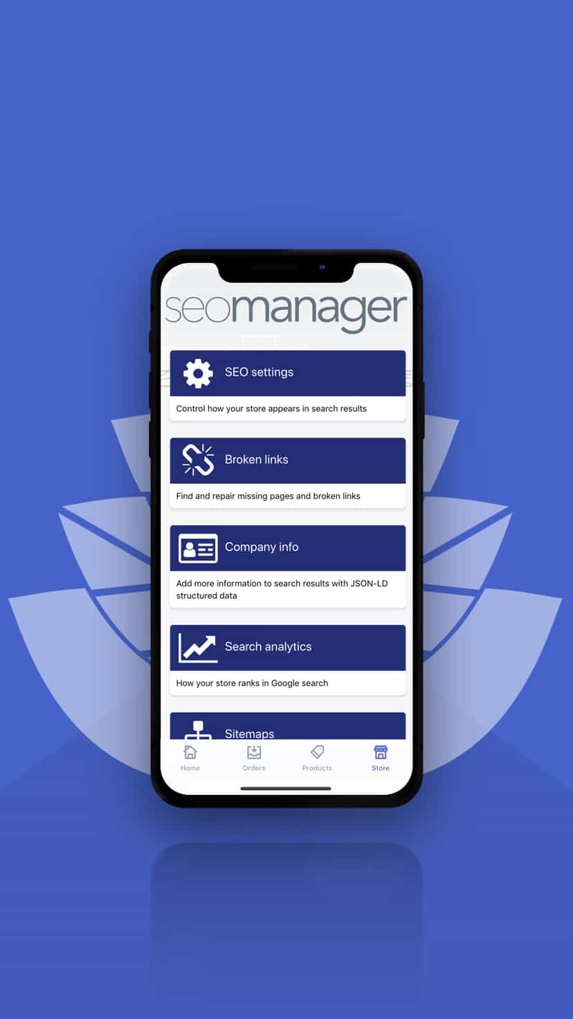 Intuitive SEO Manager mobile admin