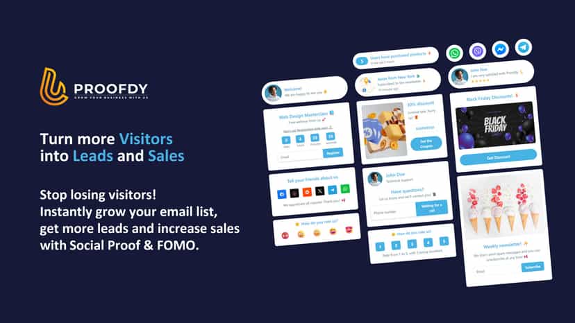 Proofdy – Social Proof & FOMO widgets