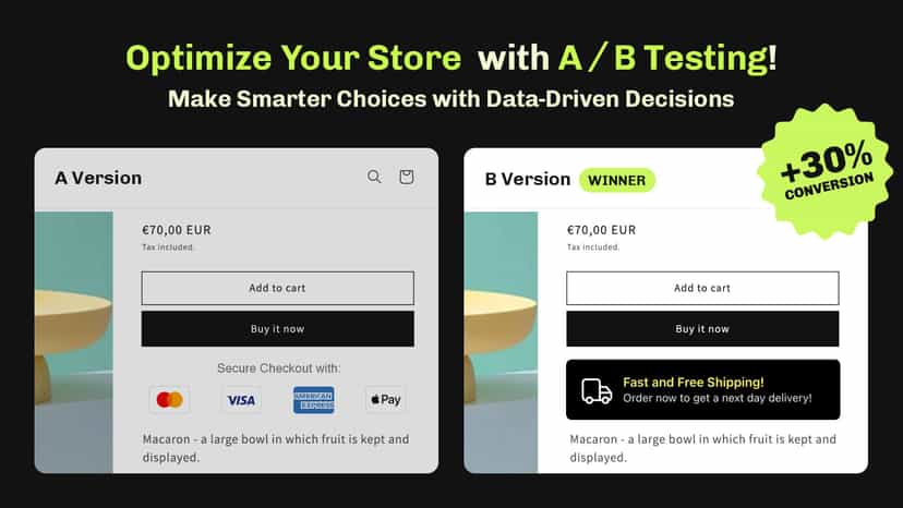 optimize store with essential shopify a/b testing app