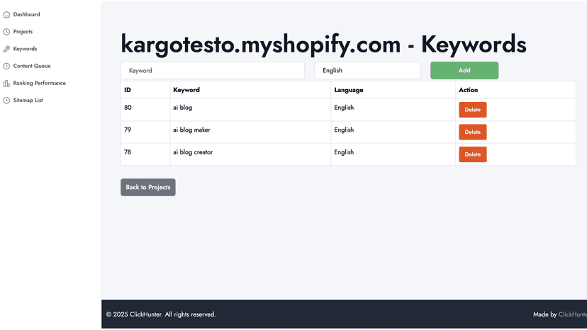 Keywords