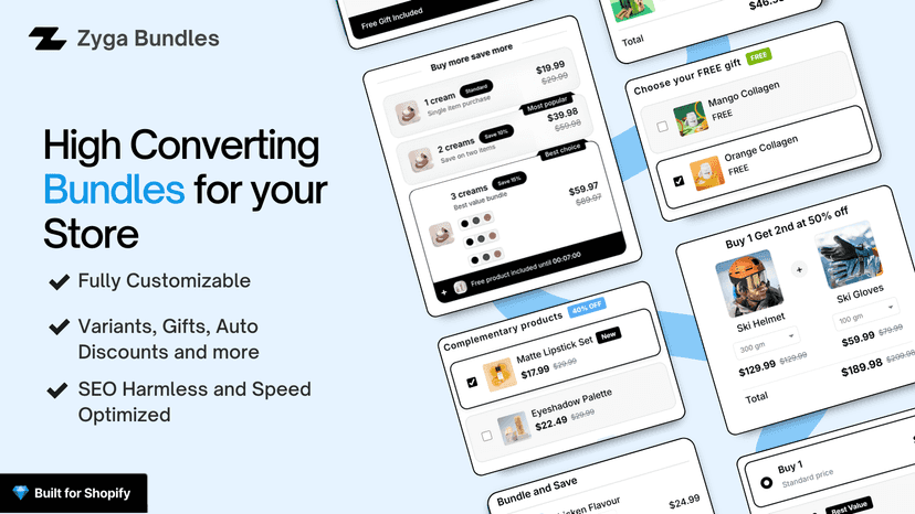 Create Product Bundles and Quantity Breaks with Zyga Bundles