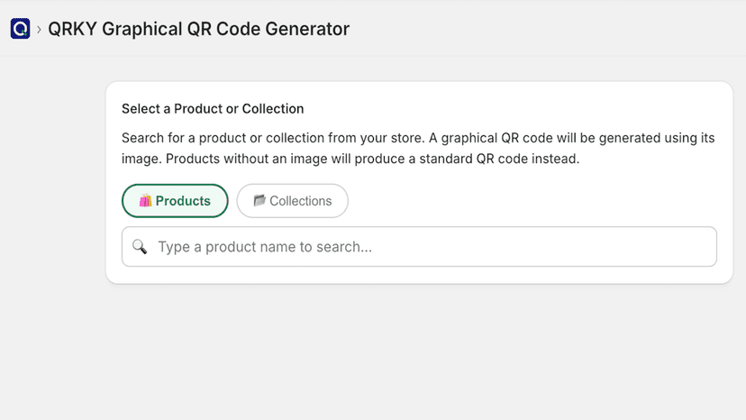 Create new QRs of your products