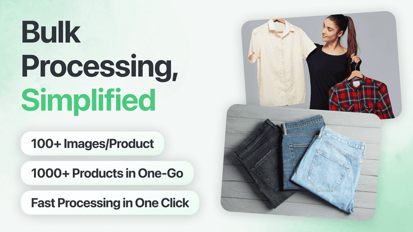 Background remover processing multiple product images at once