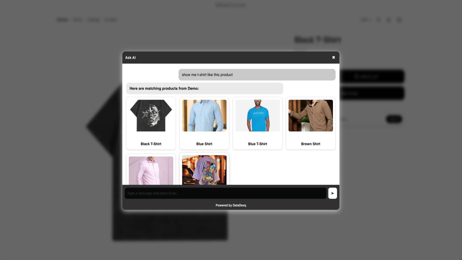 AI Product Match • Similar T-Shirts • Smart Search