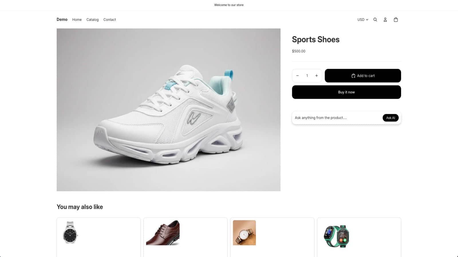 AI Agent Widget • Ask AI for Product Info • Smart Shopping