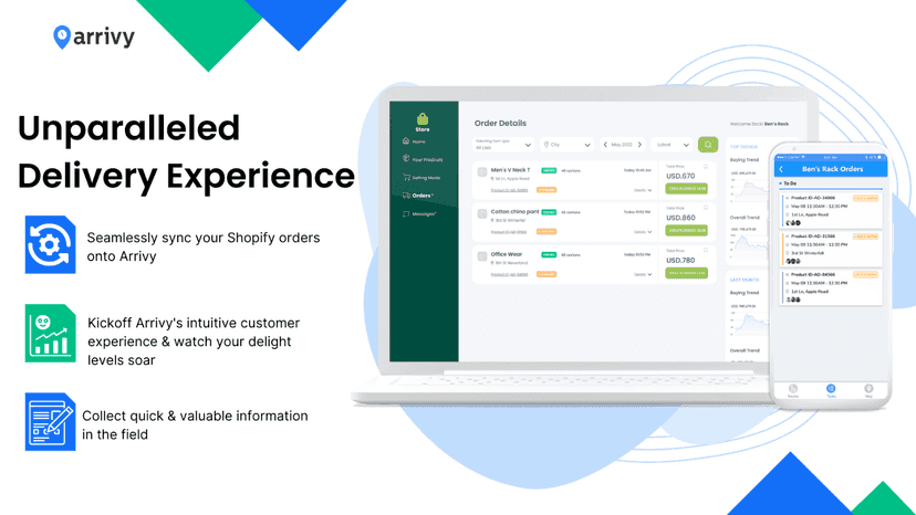 Create a seamless workflow from orders to deliveries