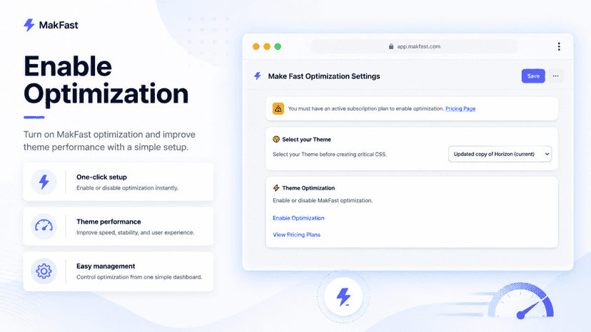 Enable optimization