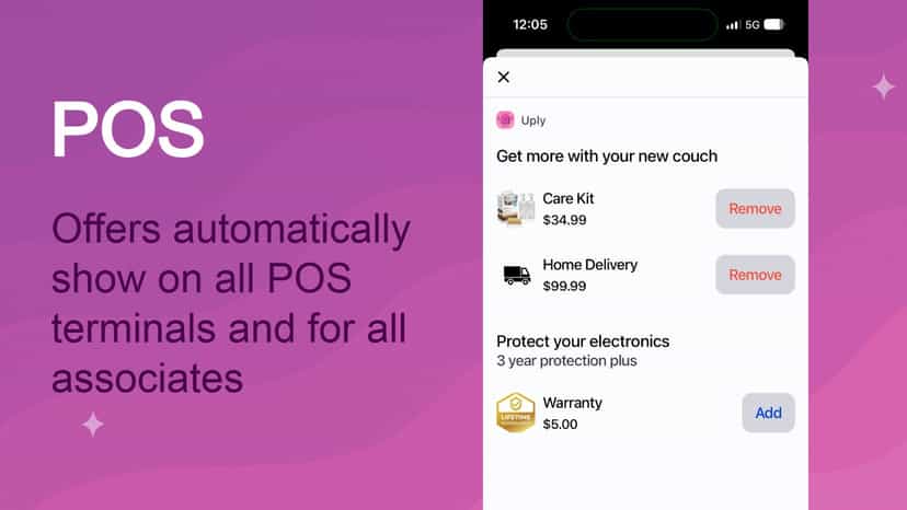 automatically push staff upsells via the pos