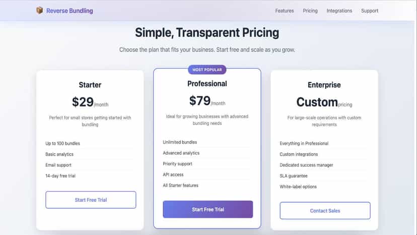 Billing Page