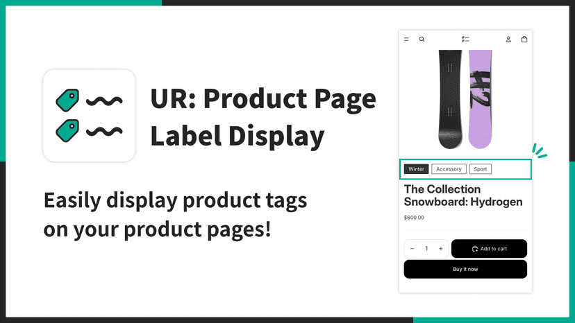 Easily display product tags on your product pages!