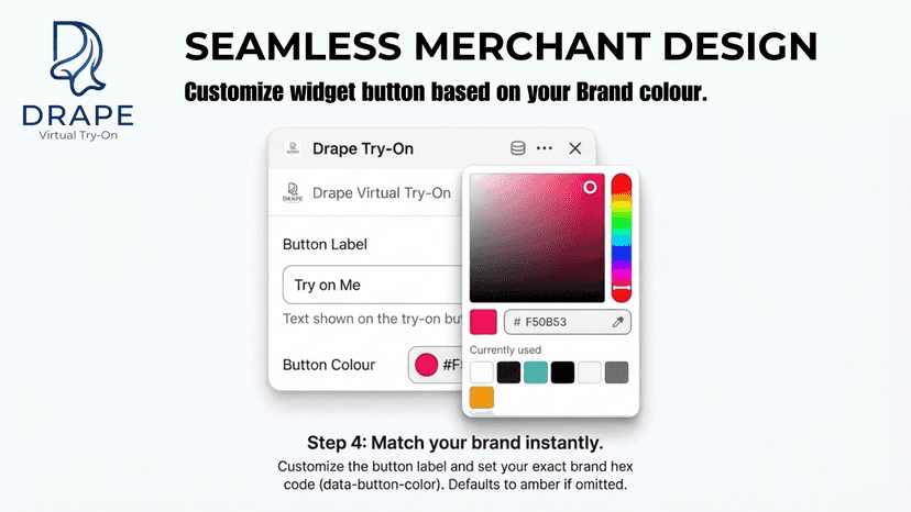 Customize the widget button to brand colour
