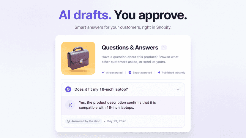AI drafts. You Approve.