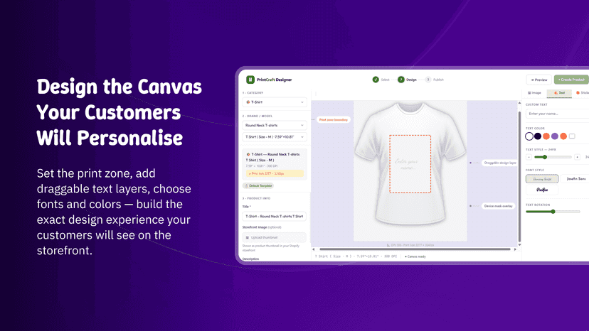 Design Canvas with Live Preview Editor