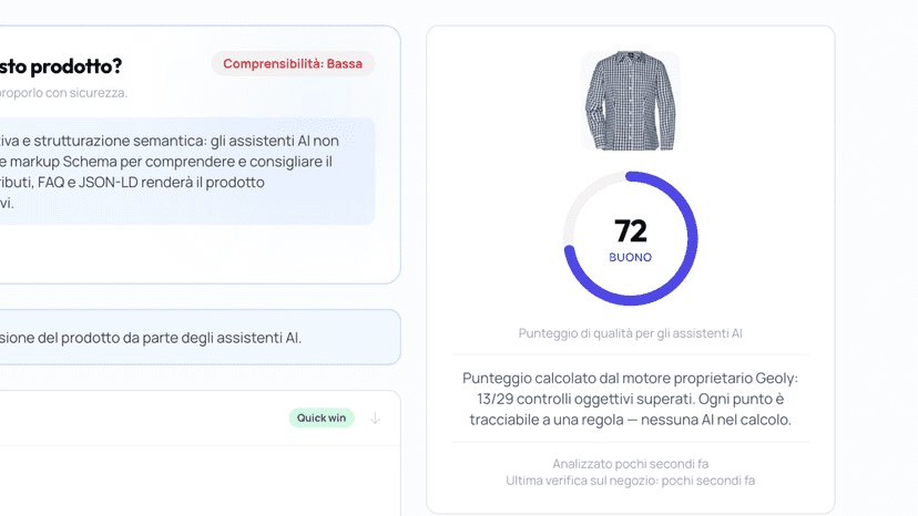 I tuoi prodotti sono pronti per essere consigliati dalle AI