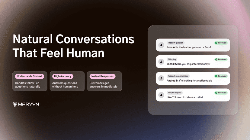 AI handles customer questions with instant automated responses