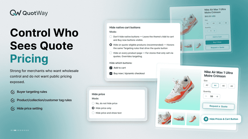 Control Who Sees Quote Pricing