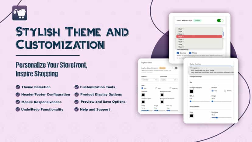 Stylish theme and customization