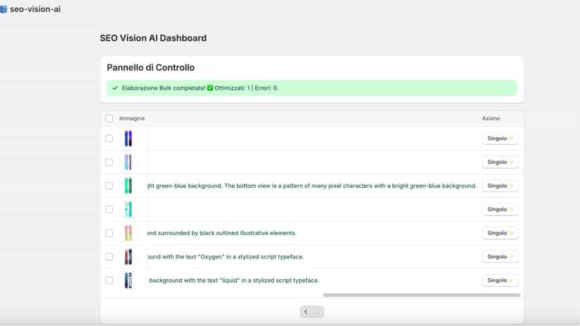 One-click single product AI Alt Text generation