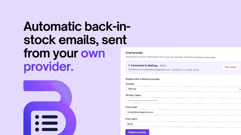 Connecting your own SMTP/Email provider for unlimited emails.