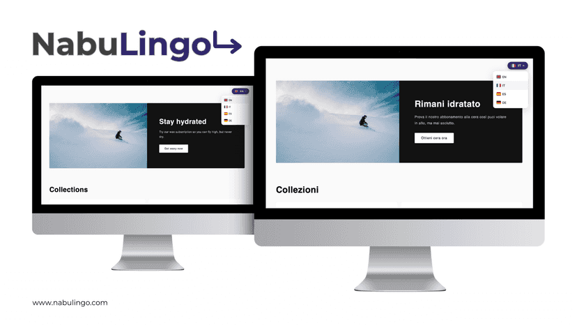 Automatic storefront translation with one-click language switch