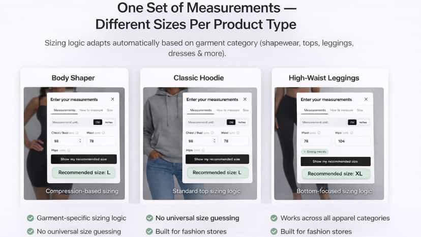 Same measurements, different size results