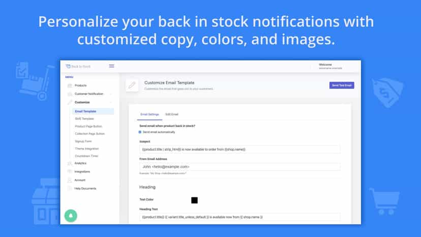 shopify back In stock customer alerts