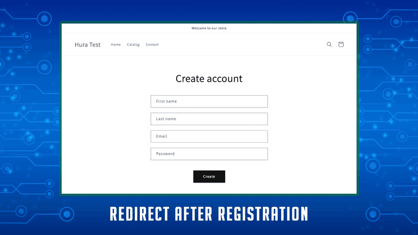 Redirect after Registration
