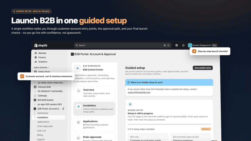 Guided Setup