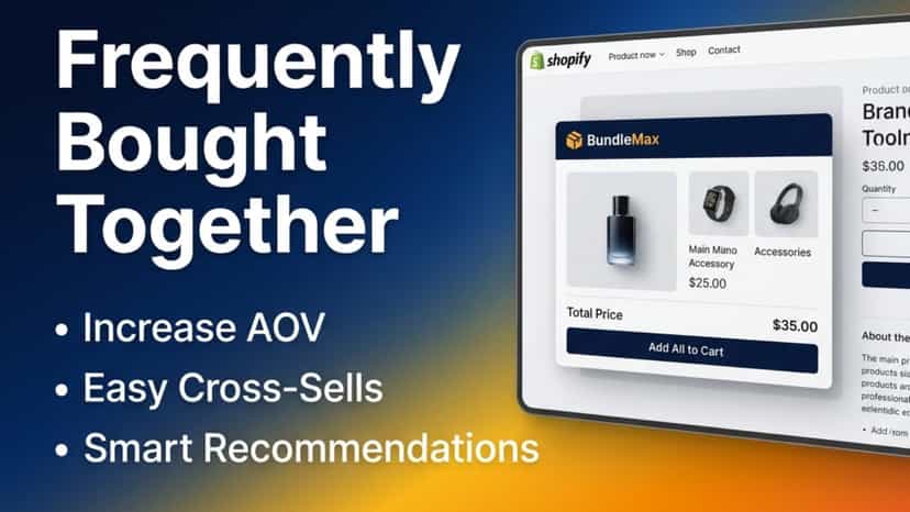 Frequently bought together bundle and cross sell items inside th
