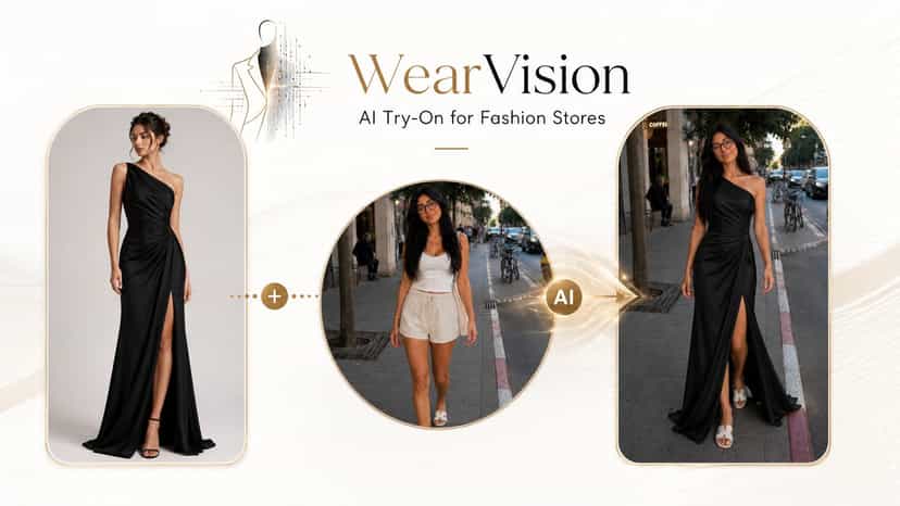 WearVision AI try-on preview for fashion stores